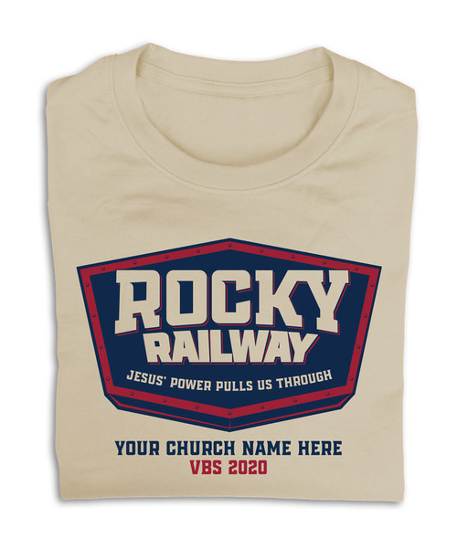 VBS Custom T-Shirt - Rocky Railway VBS - V20024T