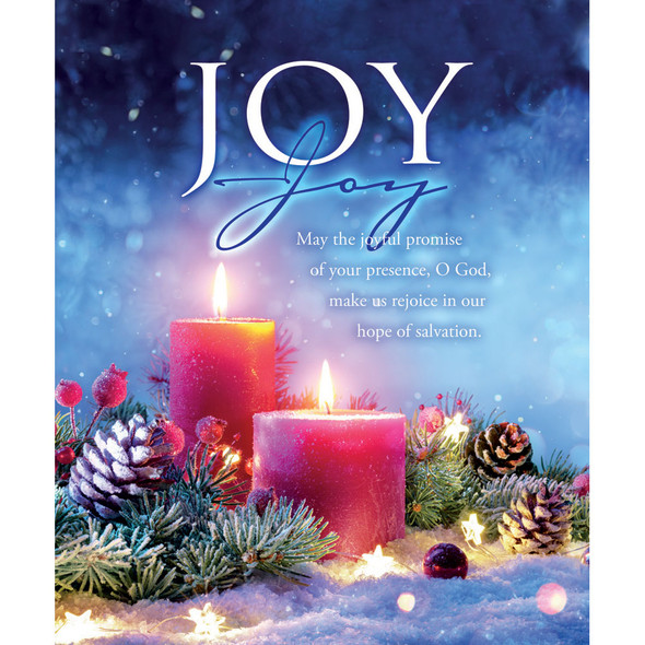 Church Bulletin - 14" - Advent - Joy - May the joyful promise - Pack of 100