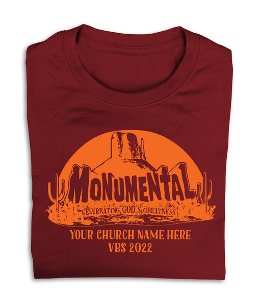 VBS Custom T-Shirt - Monumental VBS - VMNT014