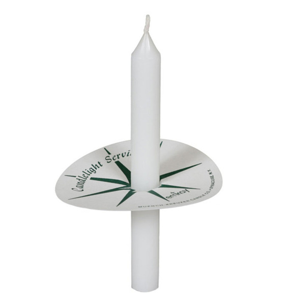 Green Star Paper Drip Protector Pack of 1000 for Candlelight Service, Church Vigil