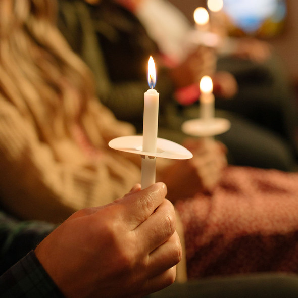 Paper Drip Protector Plain White (Pack of 1,000) use with candlelight service candles