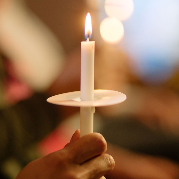 Paper Drip Protector Plain White (Pack of 1,000) use with candlelight service candles