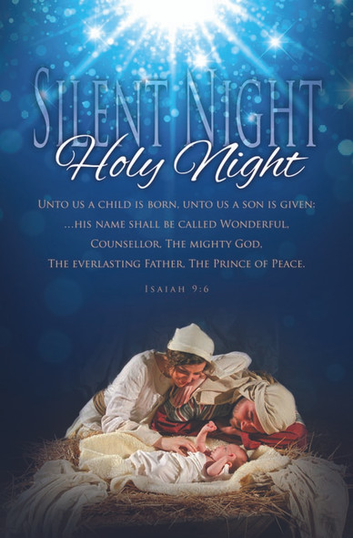 Bulletin 11" - Christmas - Silent Night (Pack of 100)