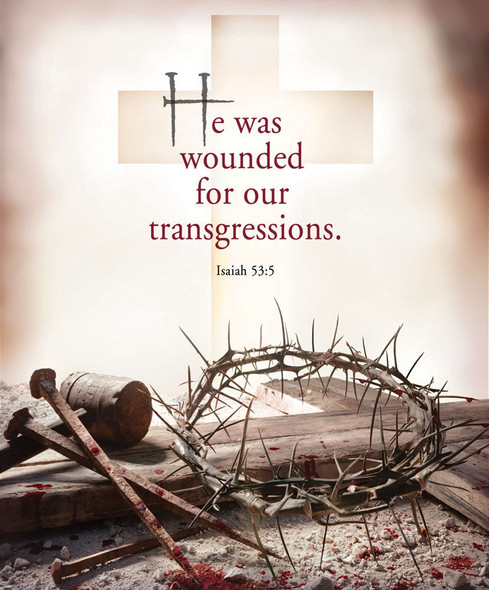Church Bulletin 14" - Good Friday - Wounded (Pack of 100)