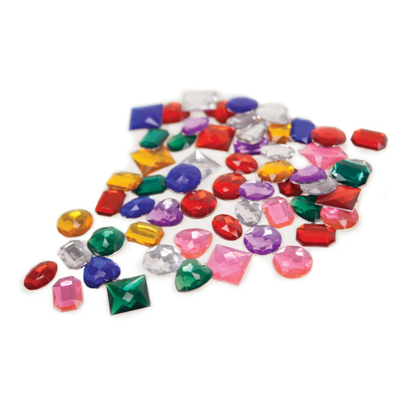 Jumbo Adhesive Jewels (1 inch) (Pack of 100) - Tropical Trek VBS 2025 by CPH