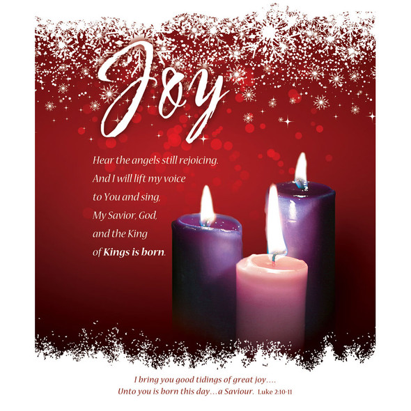 Church Bulletin - 14" - Advent -  Luke 2:10-11 - Pack of 100