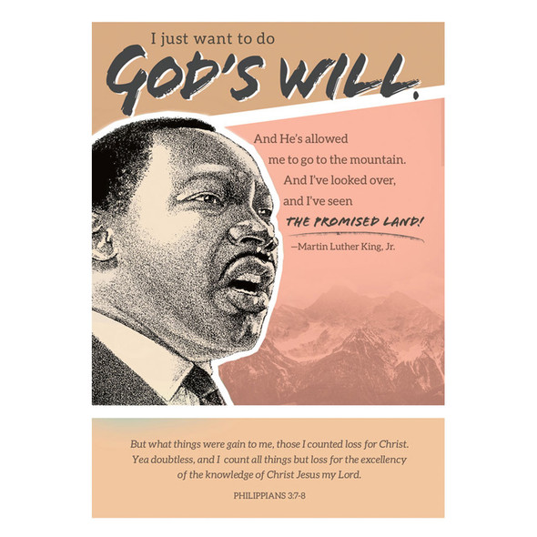 Church Bulletin - 11" - Black History MLK -  Phil 3:7-8 - Pack of 100