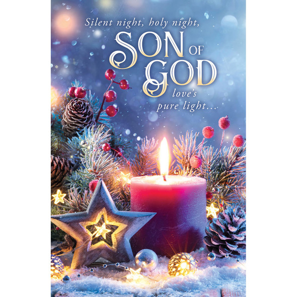 Church Bulletin - 11" - Christmas - Silent Night - Pack of 100