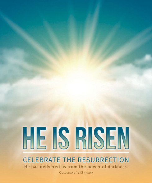 Church Bulletin 14" - Easter - He Is Risen - H3707L (Pack of 100)