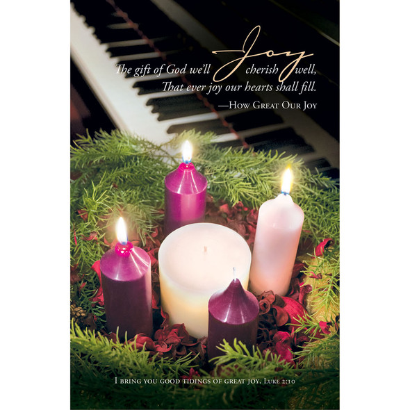 Church Bulletin 11" - Advent - Joy - U3384 (Pack of 100)