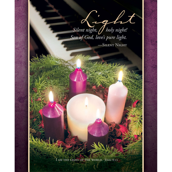 Church Bulletin 14" - Advent - Light - U3386L (Pack of 100)