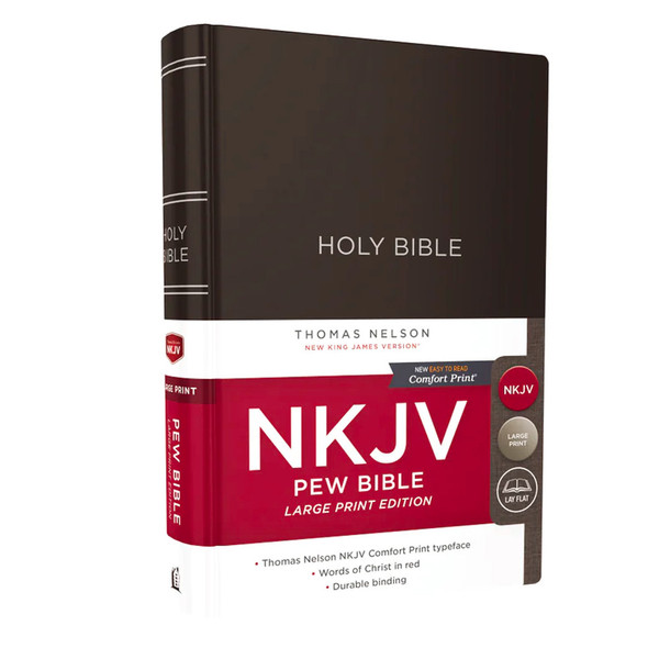 NKJV Pew Bible (Hardcover, Black - Case of 16)
