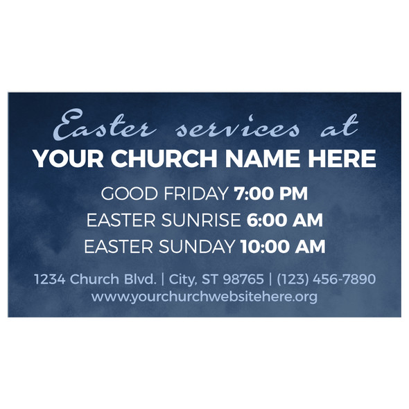 Customizable Easter Invite Cards - Crown Him- 2x3.5 Printed Size
