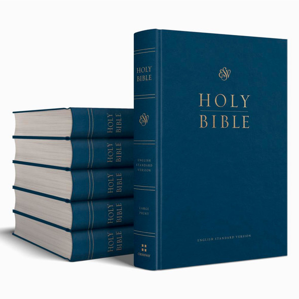 ESV Premium Pew Bible LARGE PRINT (Hardcover, Navy - Case of 12)