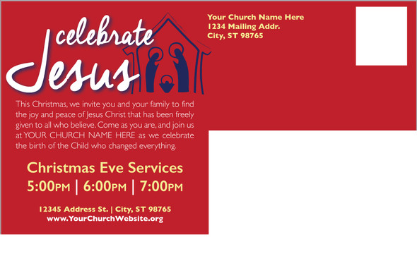 Customizable Christmas Postcards - The Everlasting Light