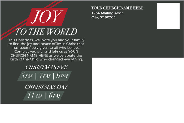 Customizable Christmas Postcards - Let Earth Receive