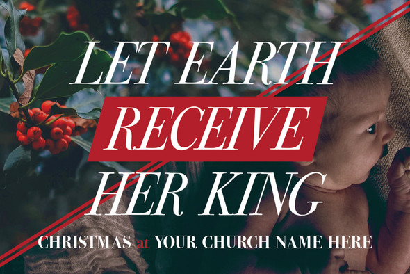 Customizable Christmas Postcards - Let Earth Receive