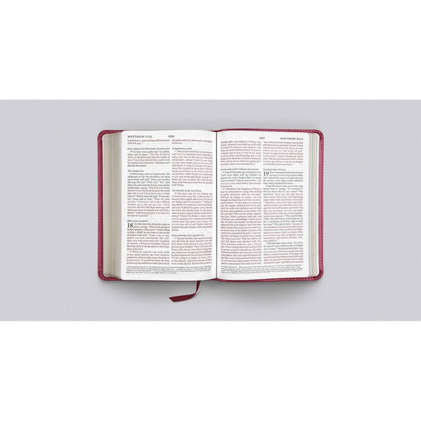 ESV Large Print Compact Bible (TruTone, Berry, Floral Design) - Case of 28