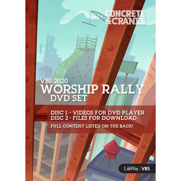 Worship Rally DVD Set - Concrete & Cranes VBS 2020 by LifeWay