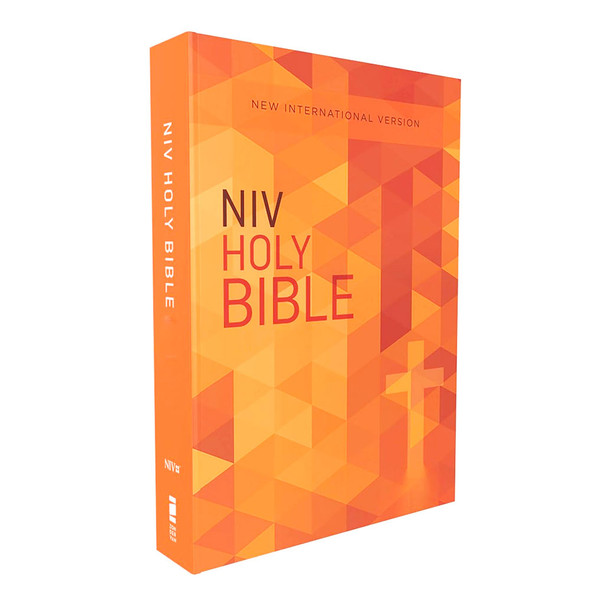 NIV Economy Outreach Bible (8 point type, Paperback, Orange - Case of 32)