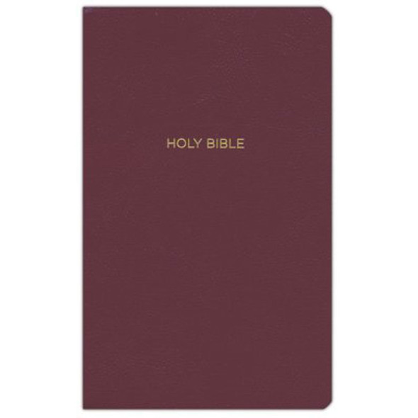 NKJV Gift and Award Bible - Leather-Look - Burgundy - Red Letter Edition - Comfort Print (Case of 24)