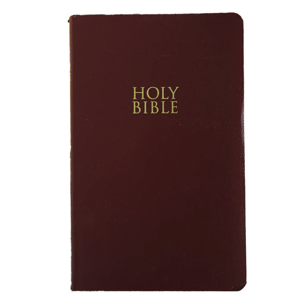 NIV Gift and Award Bible - Leather-Look - Burgundy - Red Letter Edition - Comfort Print (Case of 28)