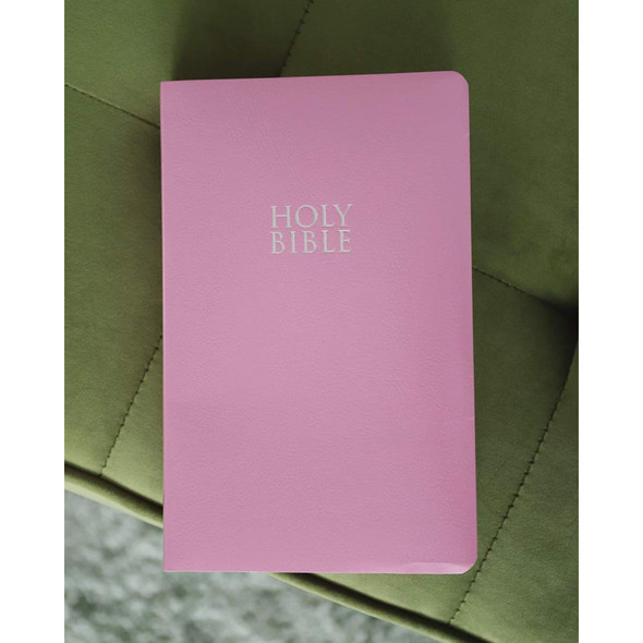 NIV Gift and Award Bible - Leather-Look - Pink - Red Letter Edition - Comfort Print (Case of 28)