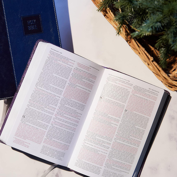 NKJV Deluxe Gift Bible - Leathersoft - Purple - Red Letter Edition - Comfort Print (Case of 20)