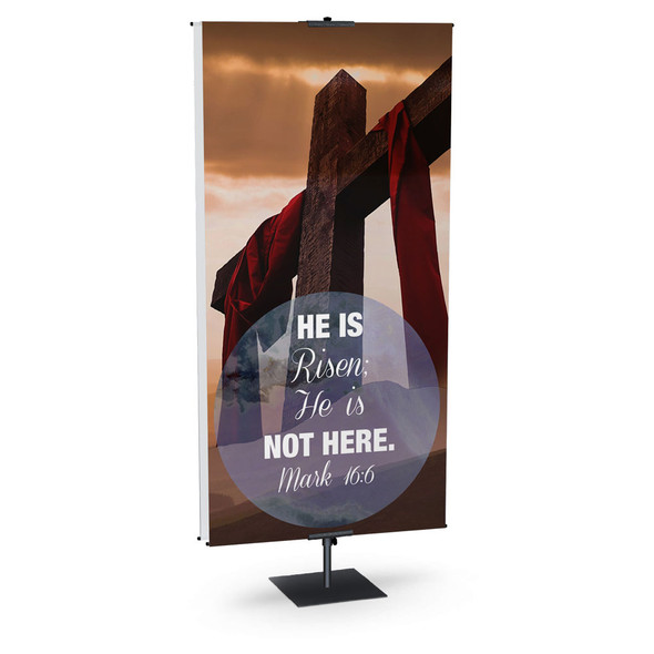 Easter Banner - Circle Cross Series - Mark 16:6