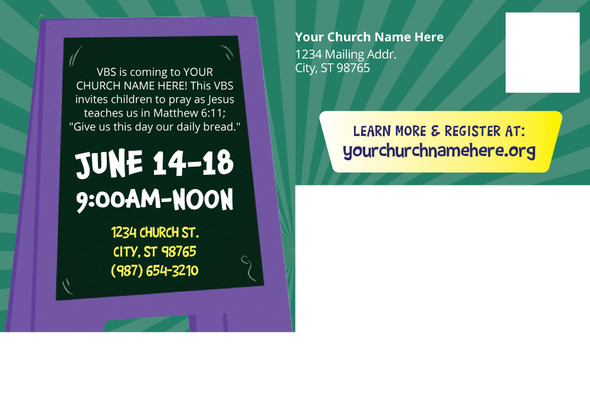 Custom VBS Postcards - Food Truck Party VBS