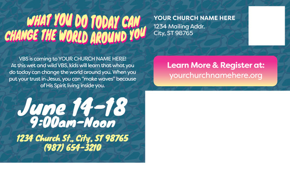 Custom VBS Postcards - Make Waves VBS