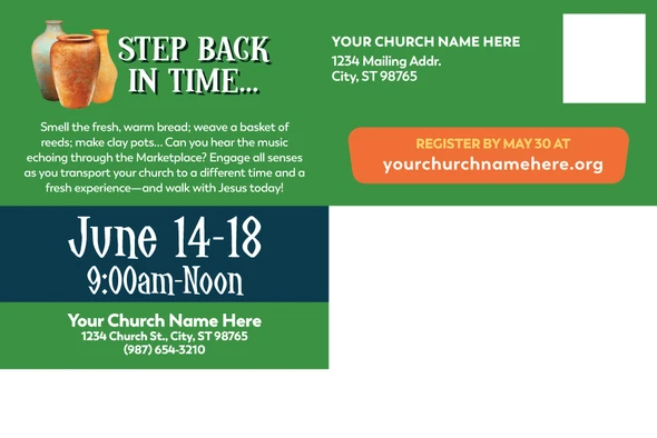 Custom VBS Postcards - Jerusalem Marketplace VBS