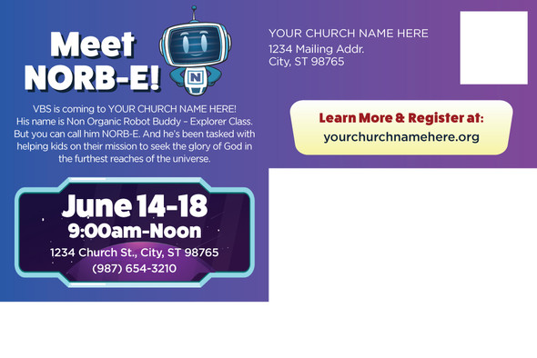 Custom VBS Postcards - NORBE VBS