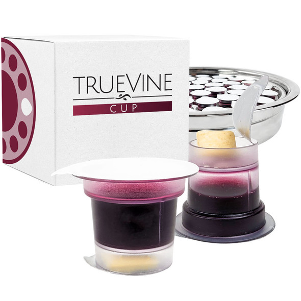 TrueVine Cup - Prefilled Communion Cups - Bread & Juice Sets (Box of 100) (Free Shipping)