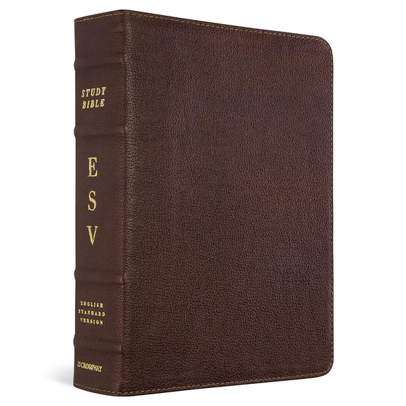 ESV Study Bible (Cowhide, Deep Brown) - Bulk Case of 6