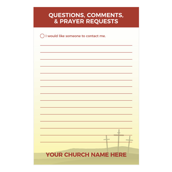 Customizable Easter Connection Cards - Join Us - 5x3 Printed Size