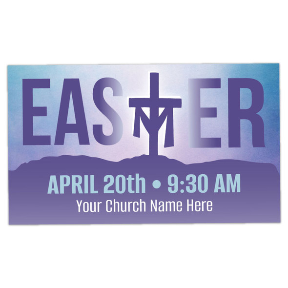 Customizable Easter Invite Cards - He is Risen - 2x3.5 Printed Size - IN80210 - Front