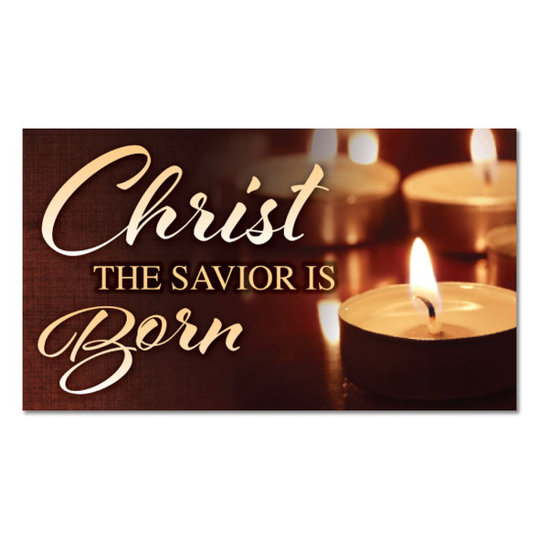 Customizable Christmas Invite Cards - Christ the Savior - 2x3.5 Printed Size