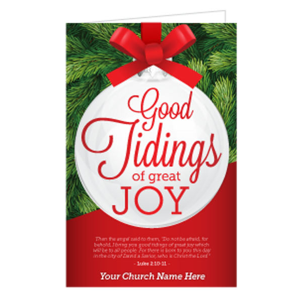 Customizable Christmas Bulletins - Good Tidings