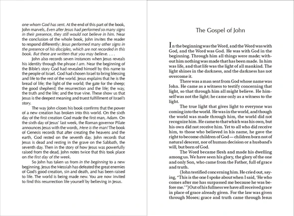 NIV Pocket Gospel of John - Reader's Edition - Paperback (Case of 250)