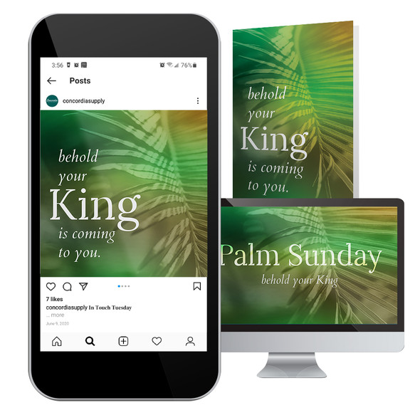 Digital + Printable Graphic Pack - Lenten Colors Palm Sunday