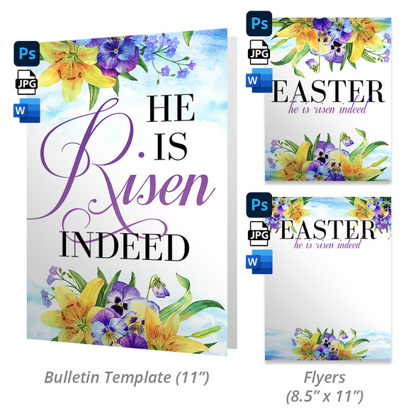 Digital + Printable Graphic Pack - Risen Indeed Floral