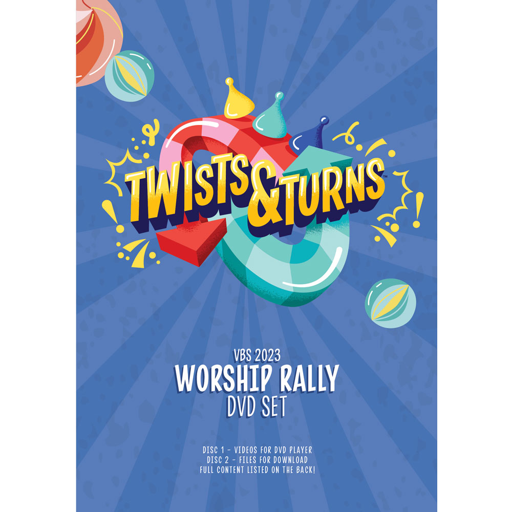 Worship Rally DVD Set - Twists & Turns VBS 2023 by Lifeway
