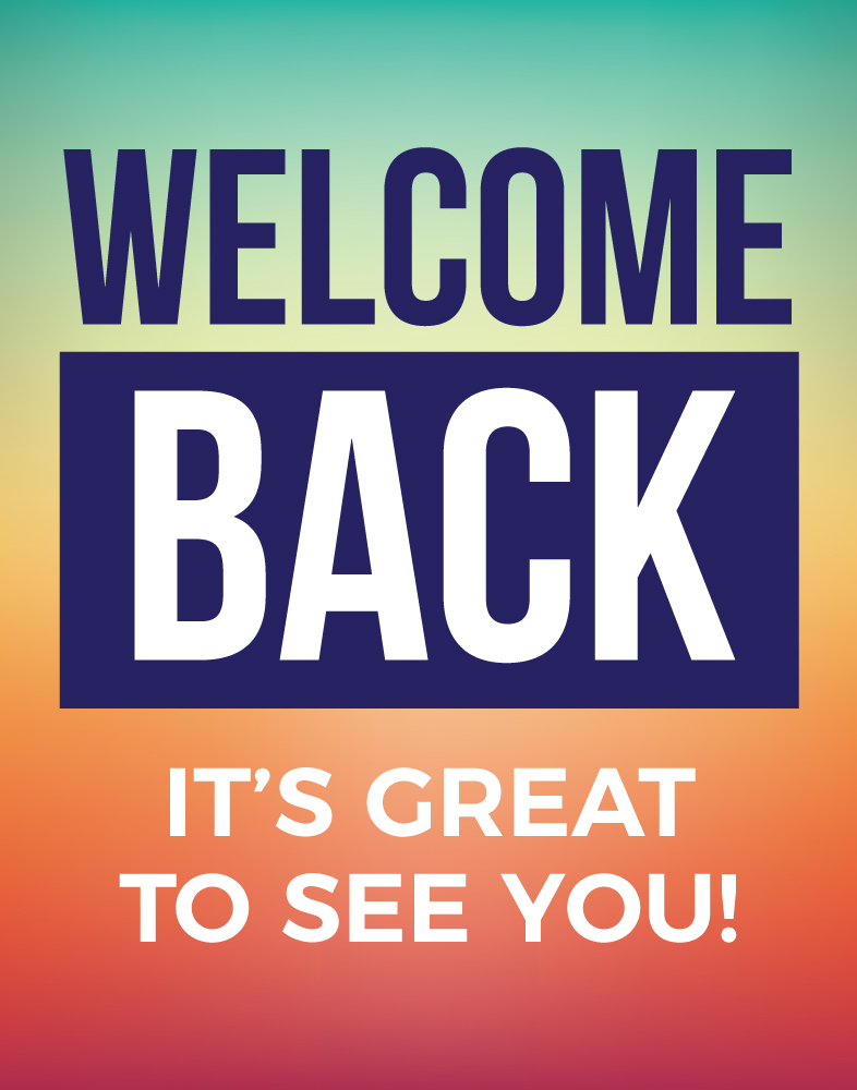 Poster Signs - Welcome Back - Vibrance Series - 22