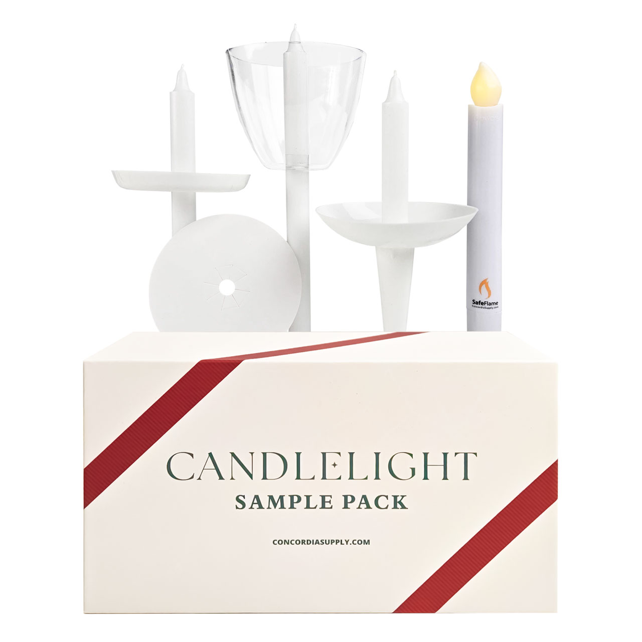 Candlelight Service Sample Pack | Wax Candles & Drip Protectors