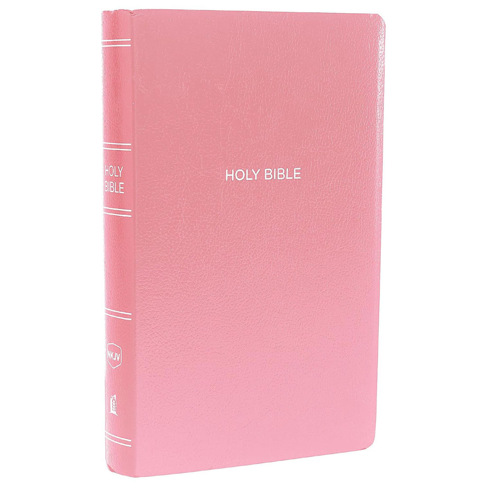 NKJV Gift and Award Bible, Red Letter Edition (Leather Touch, Pink