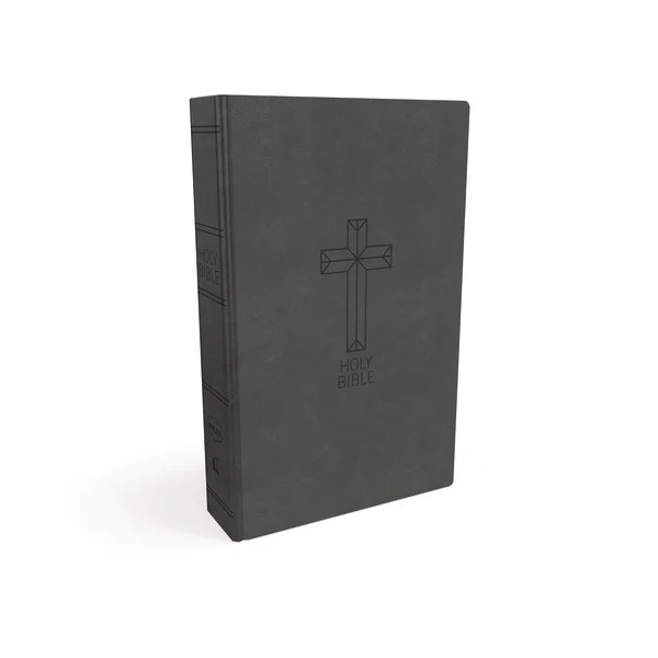 NKJV Deluxe Gift Bible, Red Letter Edition (Soft Leather, Grey