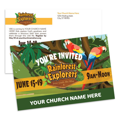 Customizable VBS Postcards - Rainforest Explorers - Concordia Supply
