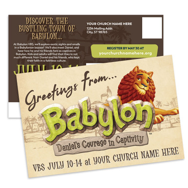 Custom VBS Postcards - Babylon VBS - PCBAL003