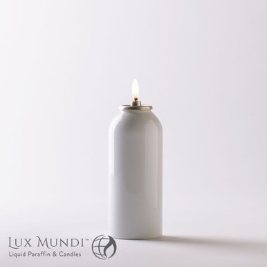 Liquid Paraffin Oil Disposable Container (Case of 36) Fits the 1-7/8 Or 2  Diameter Altar Candle Shell - 25 Hours - Lux Mundi Brand